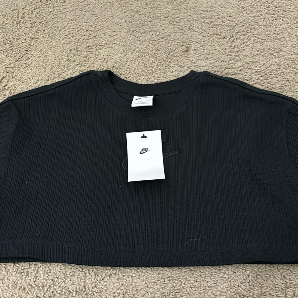 Nike crop sweater material top